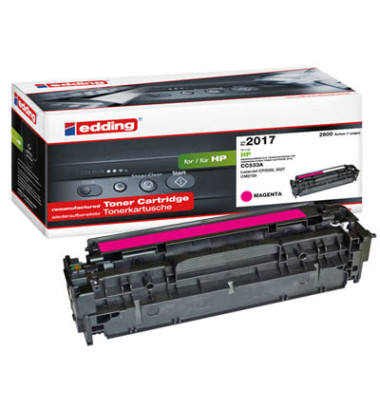 Toner 18-2017 magenta ca 2800 Seiten kompaltibel zu CC533A 304A
