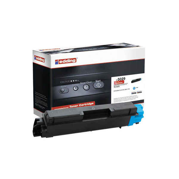 4004764983506 - Toner EDD-5029 18-5029 (kompatibel zu Kyocera TK-580C) cyan ca 2800 Seiten 4004764983506 Edding