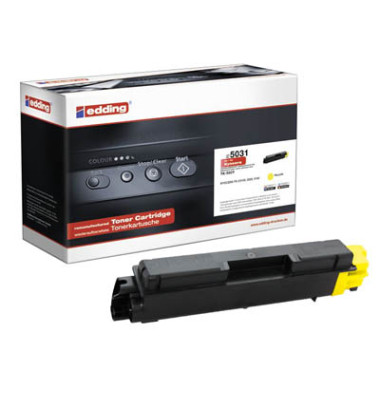 Toner EDD-5031 18-5031 (kompatibel zu Kyocera TK-580Y), gelb, ca. 2800 Seiten