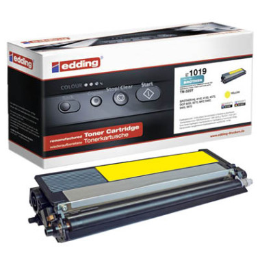 Toner EDD-1019 18-1019 (kompatibel zu brother TN-325Y), gelb, ca. 3500 Seiten