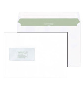 Versandtaschen Envirelope 30044417, lange Seite offen, C5, mit Fenster, haftklebend, 80g, recyclingweiß