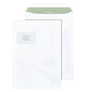 Versandtaschen Envirelope C4 mit Fenster haftklebend 90g weiß 250 Stück Recycling