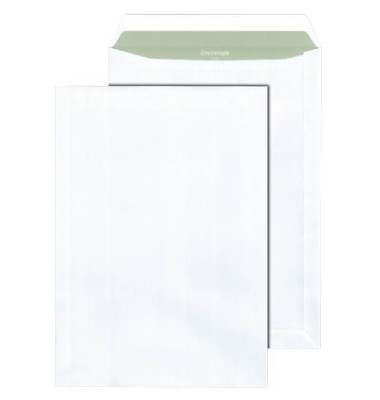 Versandtaschen Envirelope C4 ohne Fenster haftklebend 90g weiß Recycling