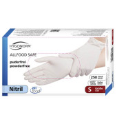Einweghandschuhe Hygonorm Allfood Safe, Nitril, lebensmittelecht, weiß, Größe 7 / S,