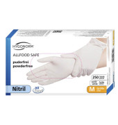 Einweghandschuhe Hygonorm Allfood Safe, Nitril, lebensmittelecht, weiß, Größe 8 / M,