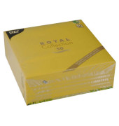 Servietten "ROYAL Collection" 1/4-Falz 40 cm x 40 cm gelb 11609