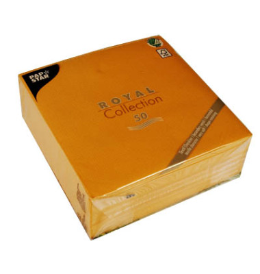 Servietten "ROYAL Collection" 1/4-Falz 40 cm x 40 cm orange 82219