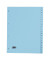 Kartonregister 084-0464-009-02, A bis Z, A4, 120 g/m², blaue Taben, 20-teilig