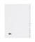 Kartonregister 084-0464-009-08, A bis Z, A4, 120 g/m², weiße Taben, 20-teilig