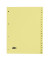 Kartonregister 084-064-009-03, A bis Z, A4, 120 g/m², gelbe Taben, 20-teilig