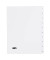 Kartonregister 084-0464-007-08, 1 bis 10, A4, 120 g/m², weiße Taben, 10-teilig