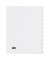 Kartonregister 084-0464-001-08, 1 bis 12, A4, 120 g/m&sup2;, wei&szlig;e Taben, 12-teilig