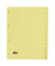 Kartonregister 084-0464-001-03, 1 bis 12, A4, 120 g/m², gelbe Taben, 12-teilig