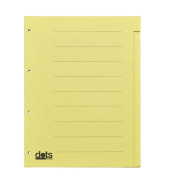 Kartonregister 084-0464-002-03, 10-teilig blanko, A4, 120 g/m², gelbe Taben, 10-teilig