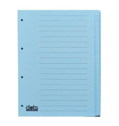 Kartonregister 084-0464-004-02, 20-teilig blanko, A4, 120 g/m², blaue Taben, 20-teilig