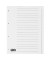 Kartonregister 084-0464-004-08, 20-teilig blanko, A4, 120 g/m², weiße Taben, 20-teilig