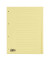 Kartonregister 084-0464-004-03, 20-teilig blanko, A4, 120 g/m², gelbe Taben, 20-teilig