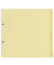 Kartonregister 084-0464-013-03, A bis Z, A4 halbe H&ouml;he, 120 g/m&sup2;, gelbe Taben, 20-teilig