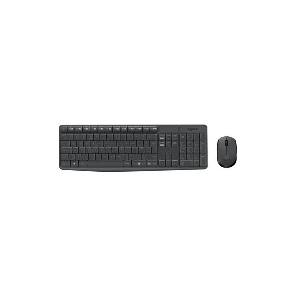 5099206063846 - Tastatur-Maus-Set MK235 920-007905 kabellos (USB-Funk) Sondertasten schwarz 5099206063846 Logitech