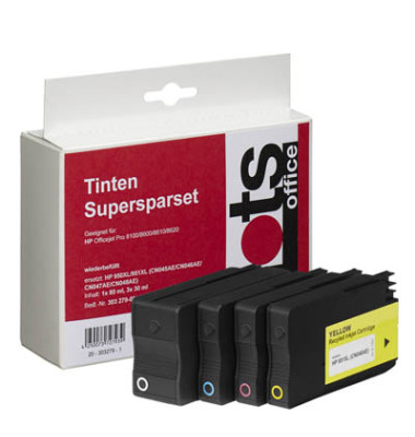 Druckerpatrone SparPack schwarz cyan magenta gelb ersetzt HP 950XL/951XL