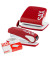 design Locher-Heftgerät-Set Century Line 418 rot