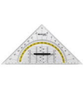 Kunststoff-Geometriedreieck E-10134BP transparent 25cm mit abnehmbarem Griff