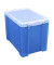 Aufbewahrungsbox 19TB, 19 Liter mit Deckel, für A4 Hängemappen, außen 395x255x290mm, Kunststoff blau/transparent
