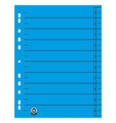 Trennblätter 951040850IF A4 blau 190g 