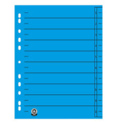 Trennblätter 951040850IF A4 blau 230g Recyclingkarton