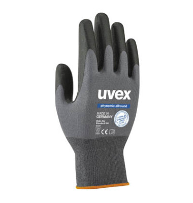 Arbeitshandschuhe phynomic allround, Aqua-Polymer-Schaum, grau/schwarz, Größe 9 / L Arbeitshandschuhe phynomic allround, Aqua-Polymer-Schaum, grau/schwarz, Größe 9 / L