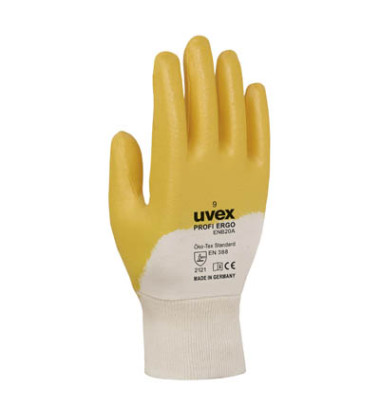 Arbeitshandschuhe profi ergo, orange/weiß, Größe 10 / XL Arbeitshandschuhe profi ergo, orange/weiß, Größe 10 / XL