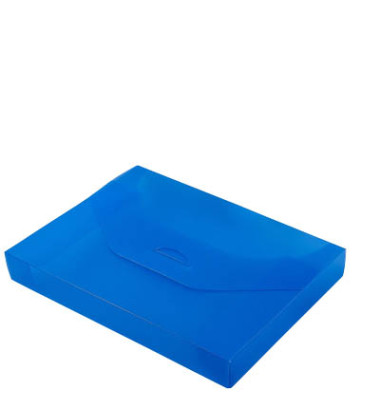 Heftbox 9218-00879, A4 blau transparent, 4cm Füllhöhe, Polypropylen (PP)