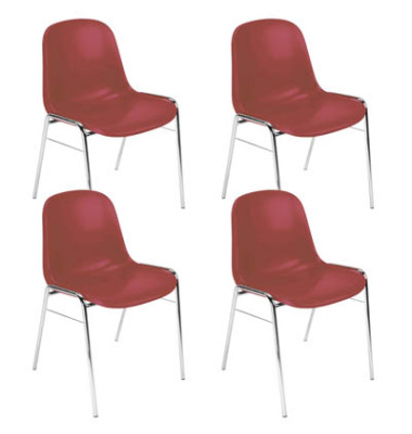 Beta Besucherstühle rot ROT K30