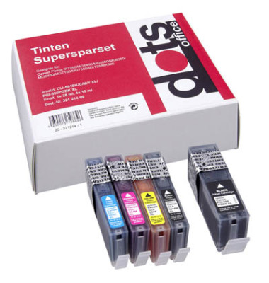 Druckerpatrone SparPack schwarz cyan magenta gelb ersetzen Canon PGI-550 XL BK, CLI-551 XL BK/C/M/Y