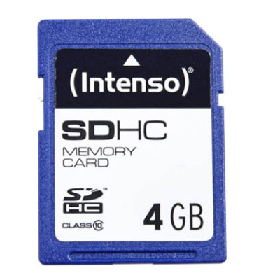 Speicherkarte 3411450, SDHC, Class 10, bis 25 MB/s, 4 GB