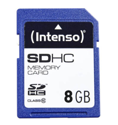 Speicherkarte 3411460, SDHC, Class 10, bis 25 MB/s, 8 GB