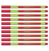 Fineliner-Set Line-Up, 191002, hellgr&uuml;n/rot (Schreibfarbe: rot), 0,4mm