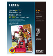 Fotopapier Value Glossy S400035, A4, für Inkjet, 183g weiß hochglänzend einseitig bedruckbar