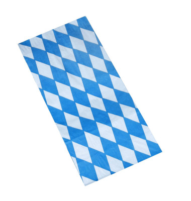 Hähnchenbeutel, Papier mit Alu-Einlage 28 cm x 13 cm x 8 cm "Bayrisch blau" 1/1 11512 Hähnchenbeutel, Papier mit Alu-Einlage 28 cm x 13 cm x 8 cm "Bayrisch blau" 1/1 11512
