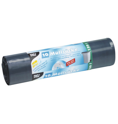 Müllbeutel 12328 CleanUP, schwarz, 150 Liter, extrastark