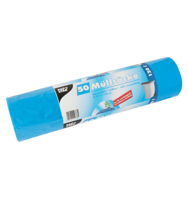 Müllbeutel 12378, blau, 120 Liter, offen Müllbeutel 12378, blau, 120 Liter, offen