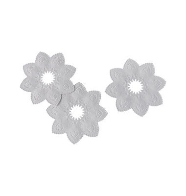 100 Kerzen-Manschetten rund Ø 10 cm weiß 12565 100 Kerzen-Manschetten rund Ø 10 cm weiß 12565