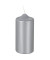 Stumpenkerzen 13669 silber 130x60mm (HxØ) ca. 30 Stunden Brenndauer
