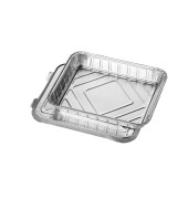 Menüschalen + Deckel, Alu ungeteilt 930 ml 3 cm x 17,7 cm x 22,5 cm 14505