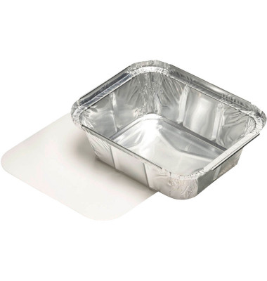 Schalen, Alu + Einlegedeckel, PE-beschichtet eckig 0,5 l 4,2 cm x 11,4 cm x 14 cm 14512 Schalen, Alu + Einlegedeckel, PE-beschichtet eckig 0,5 l 4,2 cm x 11,4 cm x 14 cm 14512