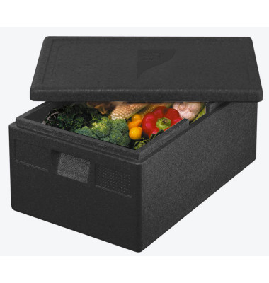 Isolier-Transportbehälter, EPP 68,5 cm x 48,5 cm x 36 cm schwarz "Euro-Norm" 15106
