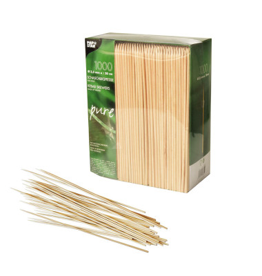 1000 Schaschlikspieße, Holz "pure" Ø 3,5 mm · 20 cm 16635 1000 Schaschlikspieße, Holz "pure" Ø 3,5 mm · 20 cm 16635