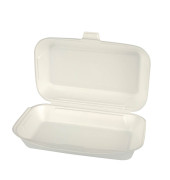 Allzweckboxen mit Klappdeckeln, EPS 1800 ml 7,5 cm x 24 cm x 13,3 cm weiß 18080
