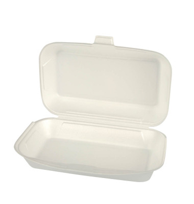 Allzweckboxen mit Klappdeckeln, EPS 1800 ml 7,5 cm x 24 cm x 13,3 cm weiß 18080