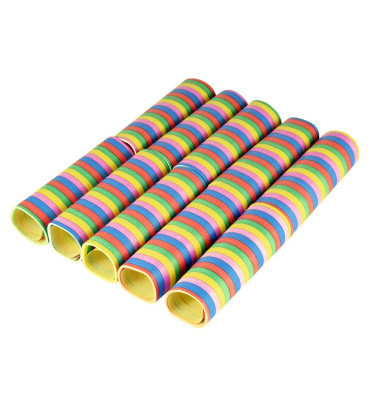 10 Luftschlangen 4 m "Stripes" flammhemmend 18837 10 Luftschlangen 4 m "Stripes" flammhemmend 18837